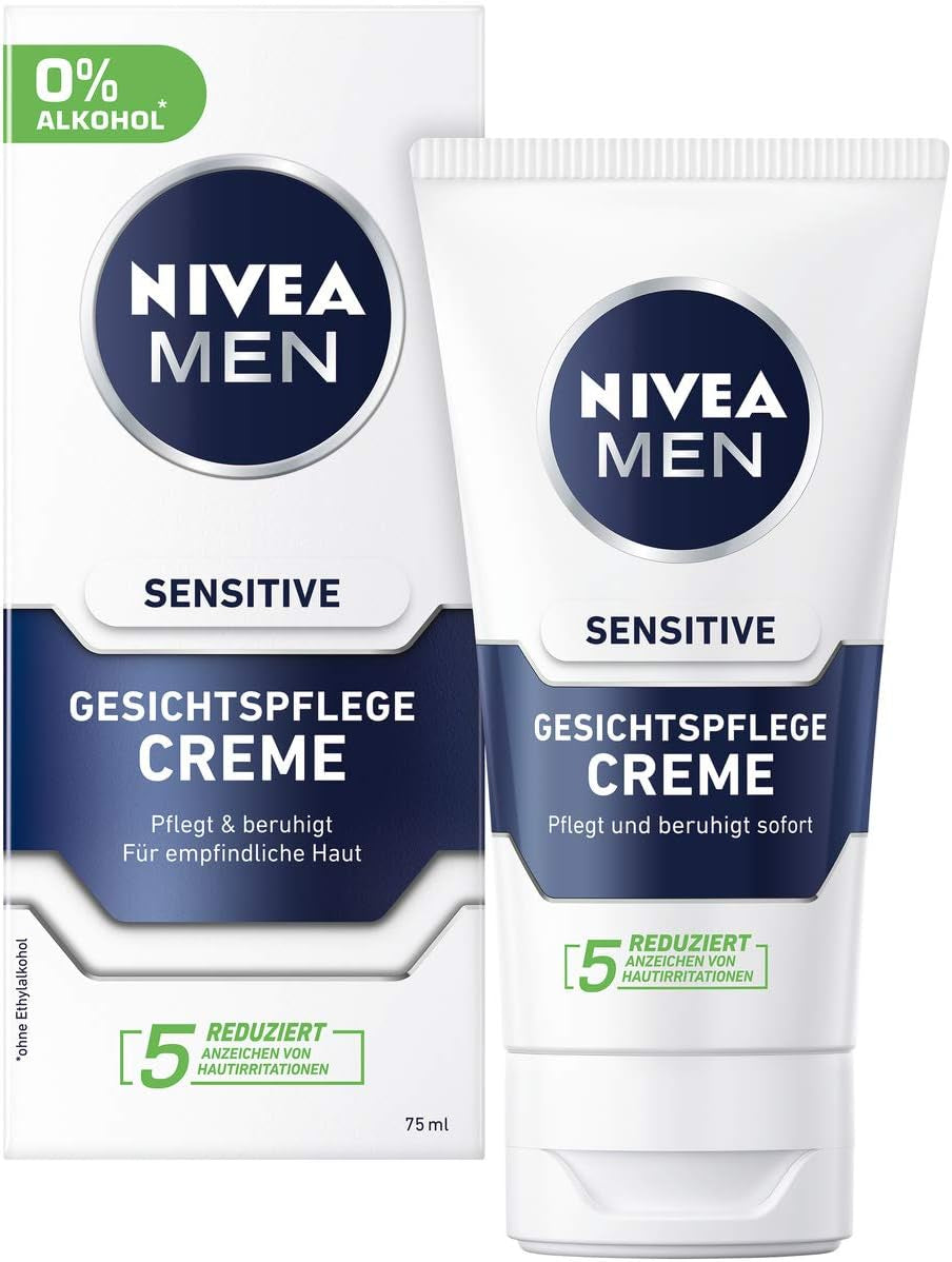 Men Moisturizing & Soothing Cream for Men with Sensitive Skin 2 Pack (2 X 75Ml)
