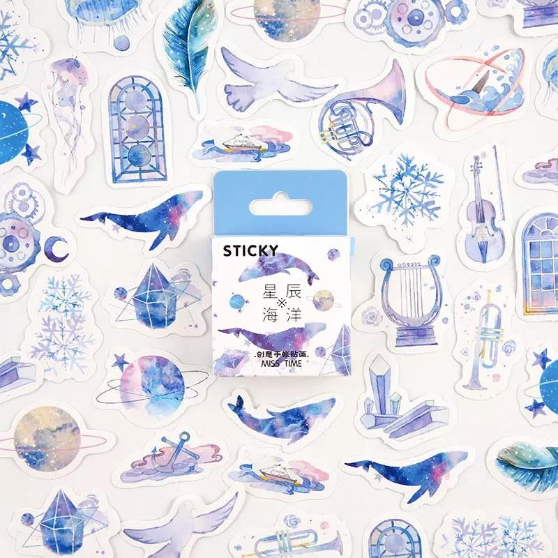 Waterproof Aesthetic Cute Scrapbooking Stickers (4 Designs)