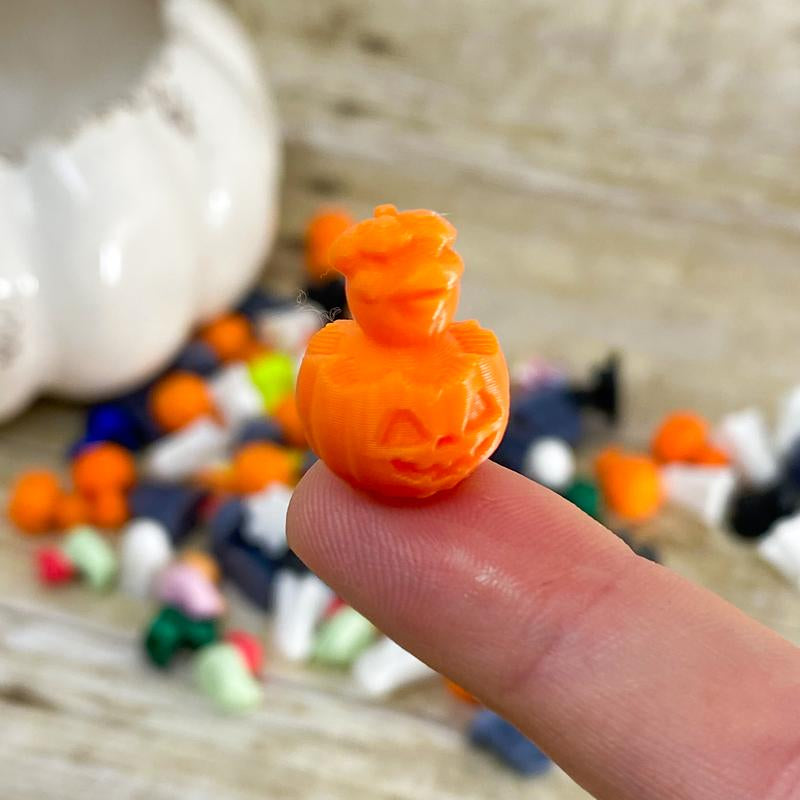 Spooky Mini Pack - Halloween Miniature Ducks Ghosts Duck-Spiders Decor Charms - 100 Pieces