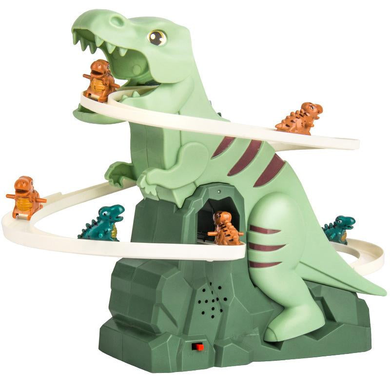 New Children'S Dinosaur Toy Car Track Boys Simulation Track Inertia Sliding Climbing Stairs Electric Track Model