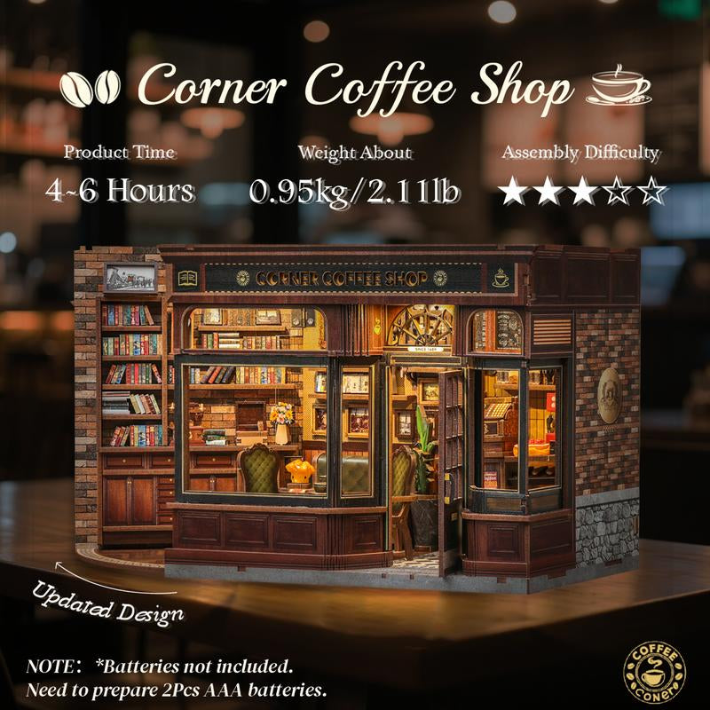 【MRS.HUNT BAKERY】CUTEBEE Dollhouse Miniature with Furniture, DIY Wooden Dollhouse Kit plus Dust Proof, Creative Room Idea