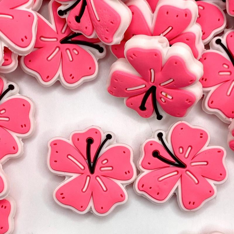 I Left My Heart in Hawaii Silicone Focal Beads - Flower Shape - Beading & Crafting Supplies