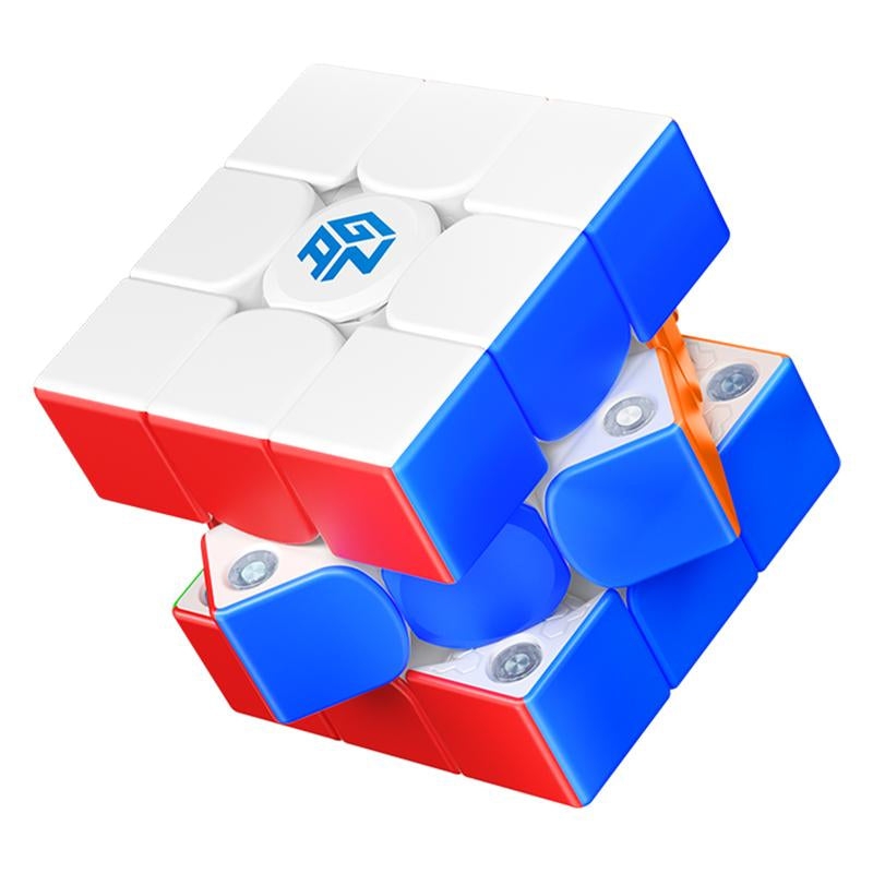 【GAN Official Store】Gan356 M E 3X3 Magnetic Speed Cube Stickerless 48 Magnets GES Pro+ Customized 12 Tension Setting Puzzle Toys for Children Kids Adult（Gan 356M Upgraded Version）