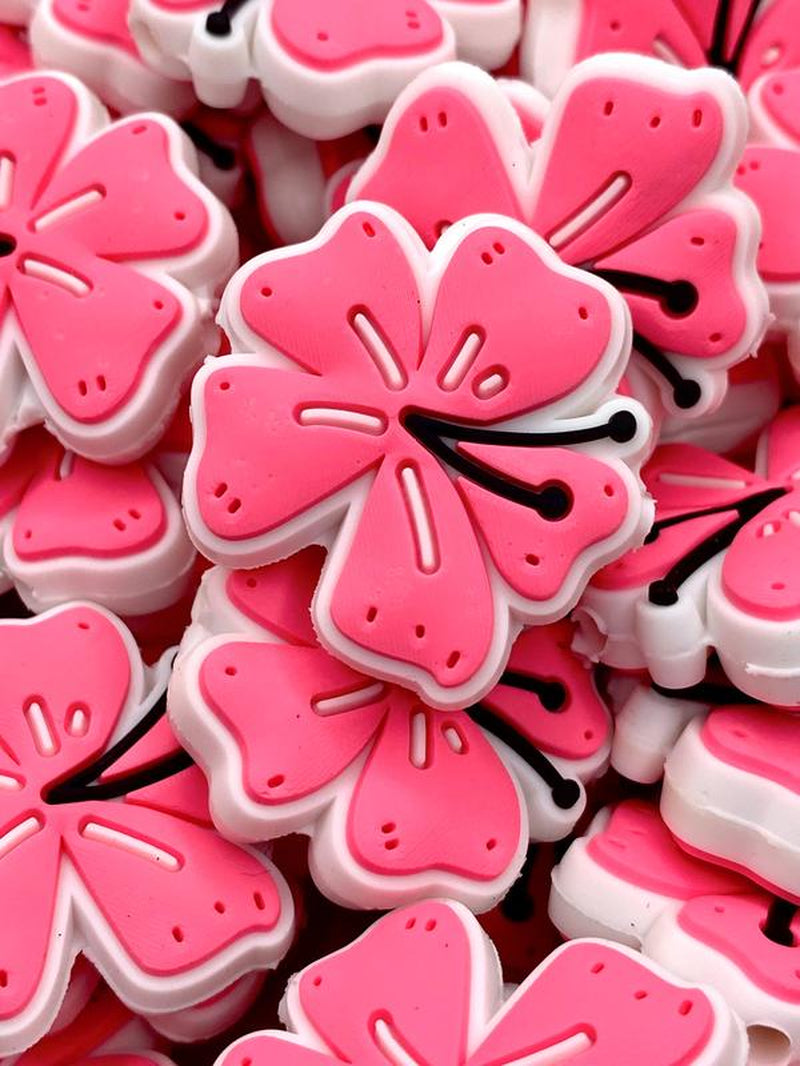 I Left My Heart in Hawaii Silicone Focal Beads - Flower Shape - Beading & Crafting Supplies