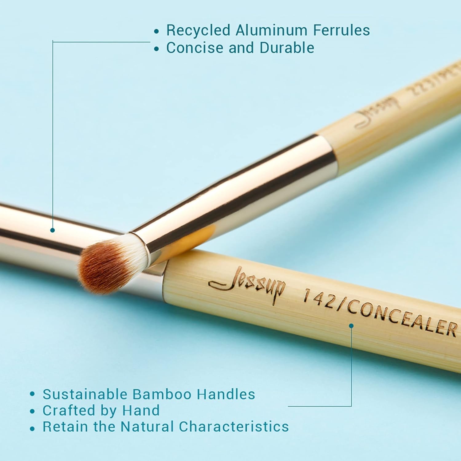 Brand 15Pz Bellezza Pennelli in Bambù Trucco Professionale Set Di Trucco Pennelli Ombretto Linea Definizione Ritocco T137