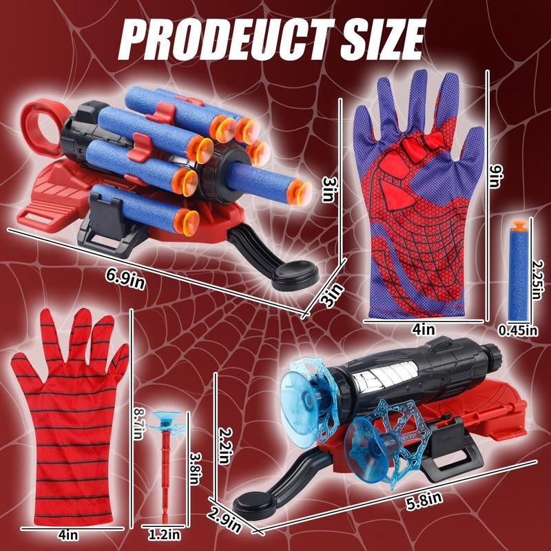Spider Web Slinger Toy for Kids Age 5-7 - Glove Launcher for Outdoor Play, Ideal for Birthday, Halloween, and Christmas