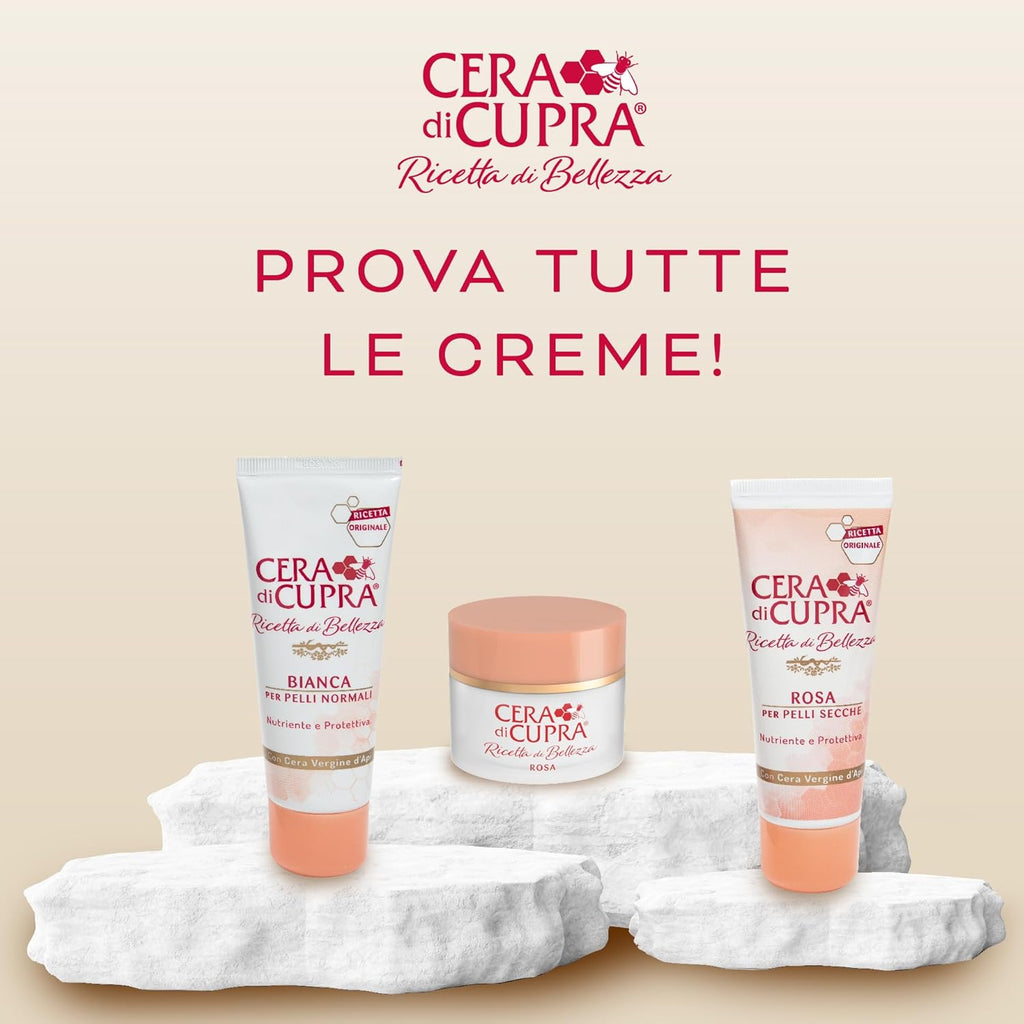 , Crema Rosa Formulazione Tradizionale, Con Cera Vergine D'Api, Ricca Di Componenti Protettivi, Ad Azione Antietà, Made in Italy, Dermatologicamente Testata, Tubetto Da 75 Ml