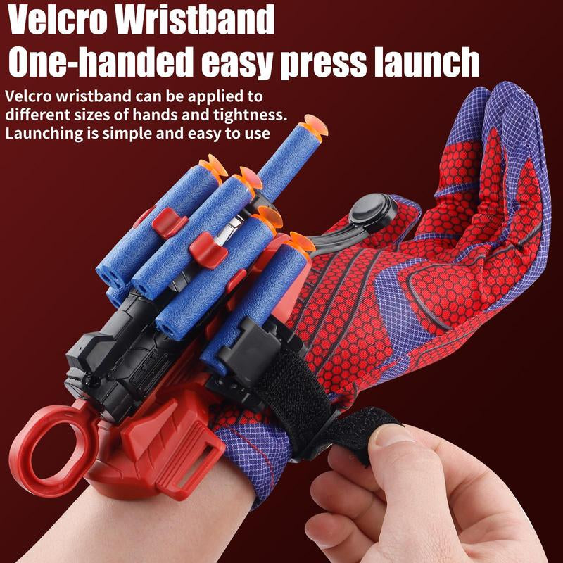 Spider Web Slinger Toy for Kids Age 5-7 - Glove Launcher for Outdoor Play, Ideal for Birthday, Halloween, and Christmas