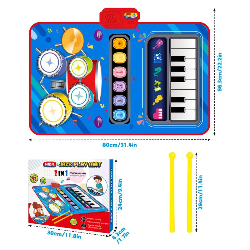 Deao Piano Toy Piano Keyboard Toy, 25 Keys Music Toy Instruments with Microphone, Piano Toys Birthday Xmas Gift, Pink Fun