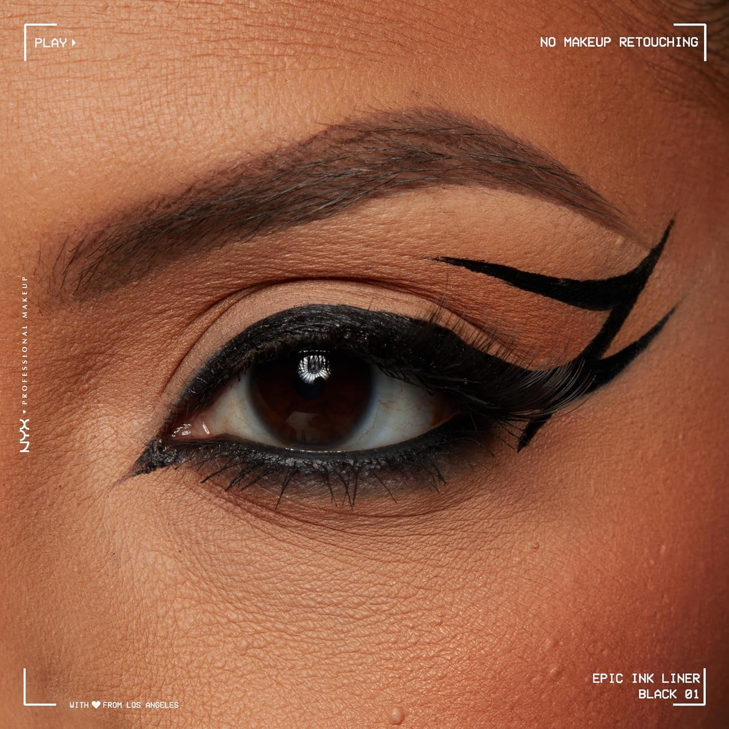 Epic Ink Liner, Eyeliner Liquido Impermeabile, Nero (2 Pezzi), Formula Vegana