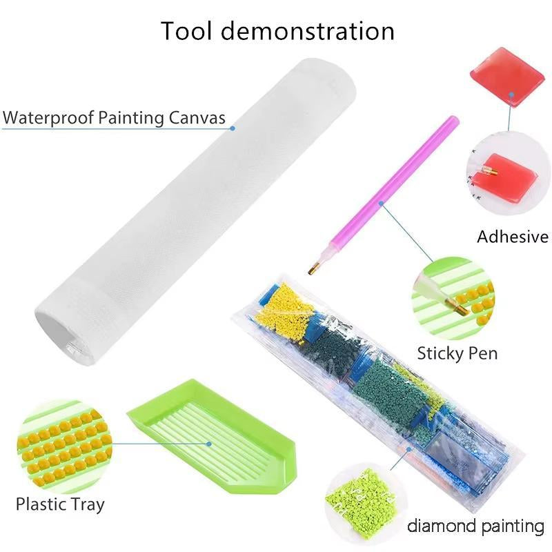 Winnie the Pooh & Tigger Pattern DIY Diamond Arts Colorful Painting without Frame, DIY 5D Diamond Arts Colorful Painting Kit, Wall Art Decor for Home