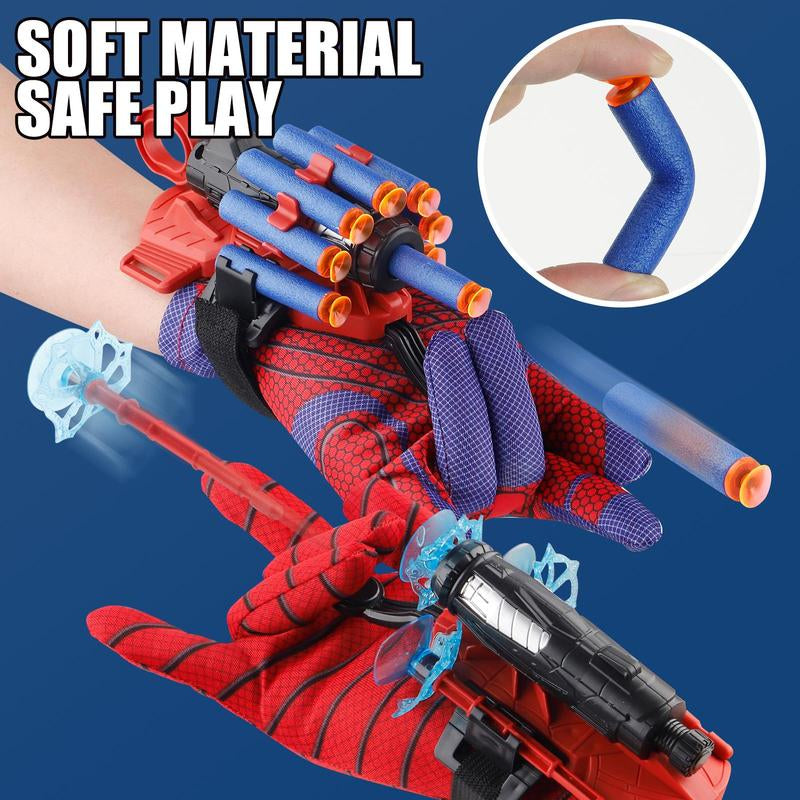 Spider Web Slinger Toy for Kids Age 5-7 - Glove Launcher for Outdoor Play, Ideal for Birthday, Halloween, and Christmas