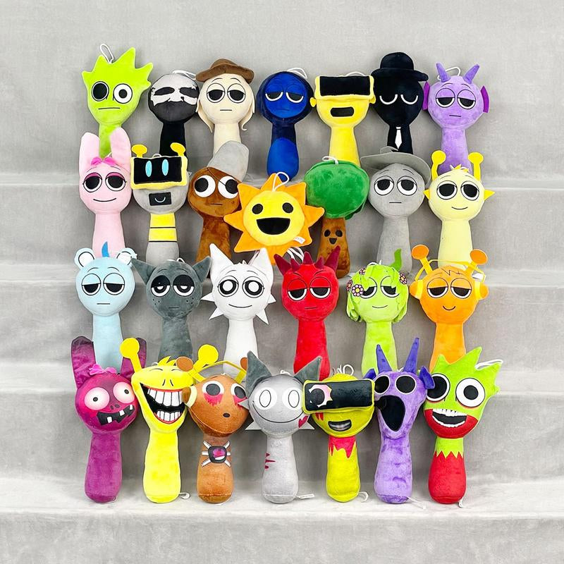 10PCS Sprunki Incredibox Plush Toys – Deals for You,Kawaii Collectible Plushies Set, Soft Pillow Dolls for Kids, Cute Girly Gifts for Room Decor, Birthday or Easter, Creative Gift & Fun Art Toy Cuddly Stuffed Animal