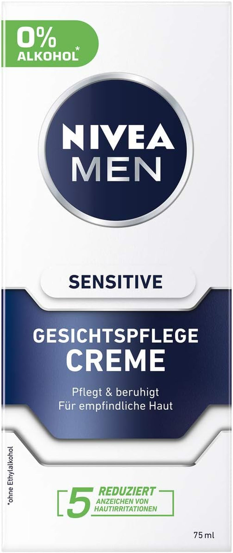 Men Moisturizing & Soothing Cream for Men with Sensitive Skin 2 Pack (2 X 75Ml)