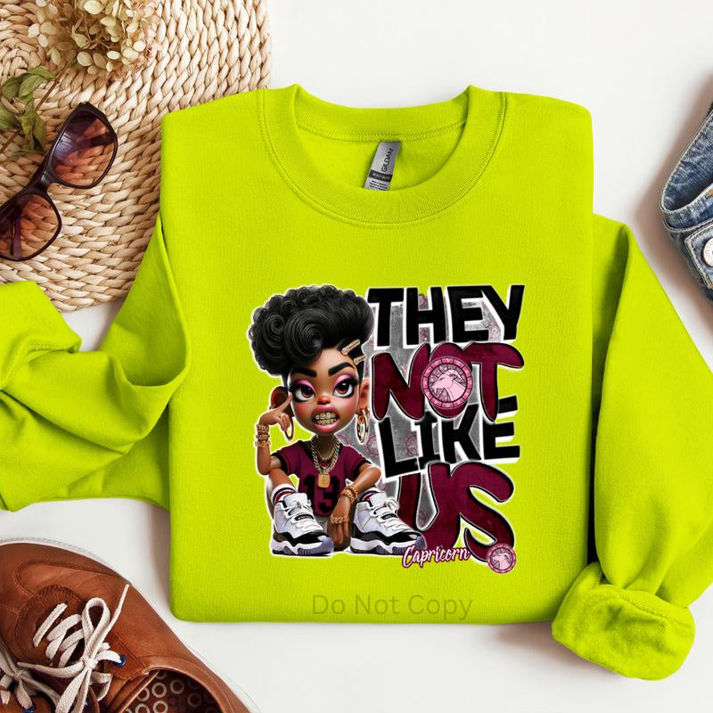 They Not like Us Girls Zodiac DTF Transfer - This Is NOT a Tshirt