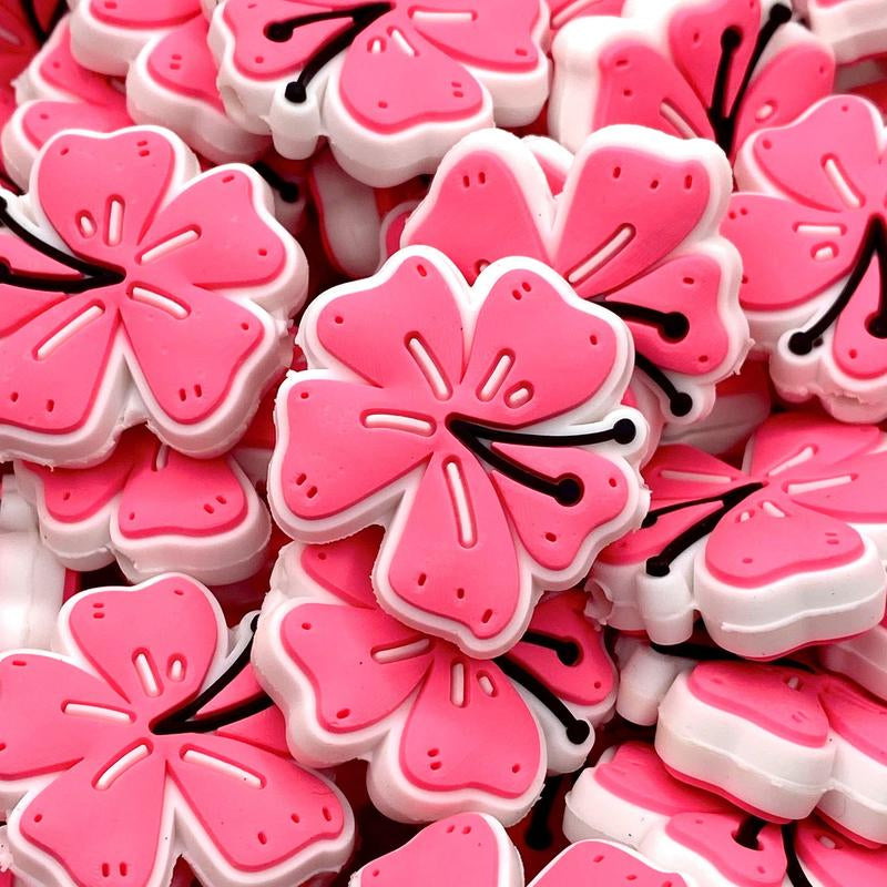 I Left My Heart in Hawaii Silicone Focal Beads - Flower Shape - Beading & Crafting Supplies
