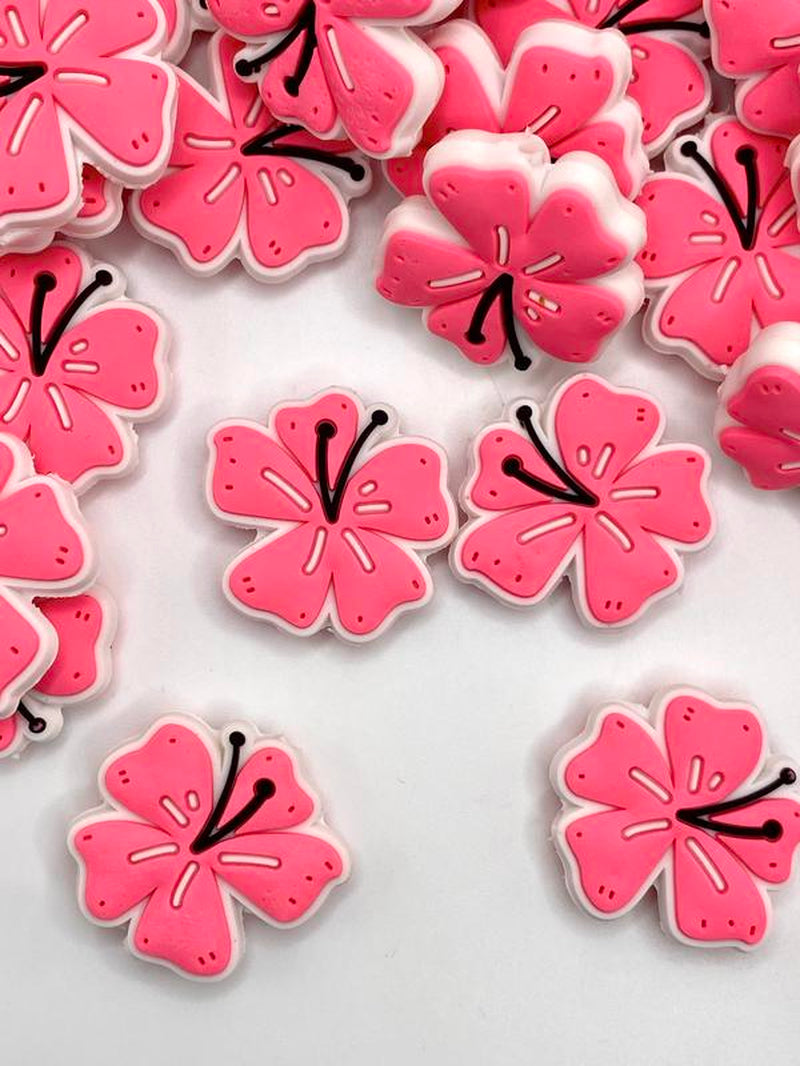 I Left My Heart in Hawaii Silicone Focal Beads - Flower Shape - Beading & Crafting Supplies