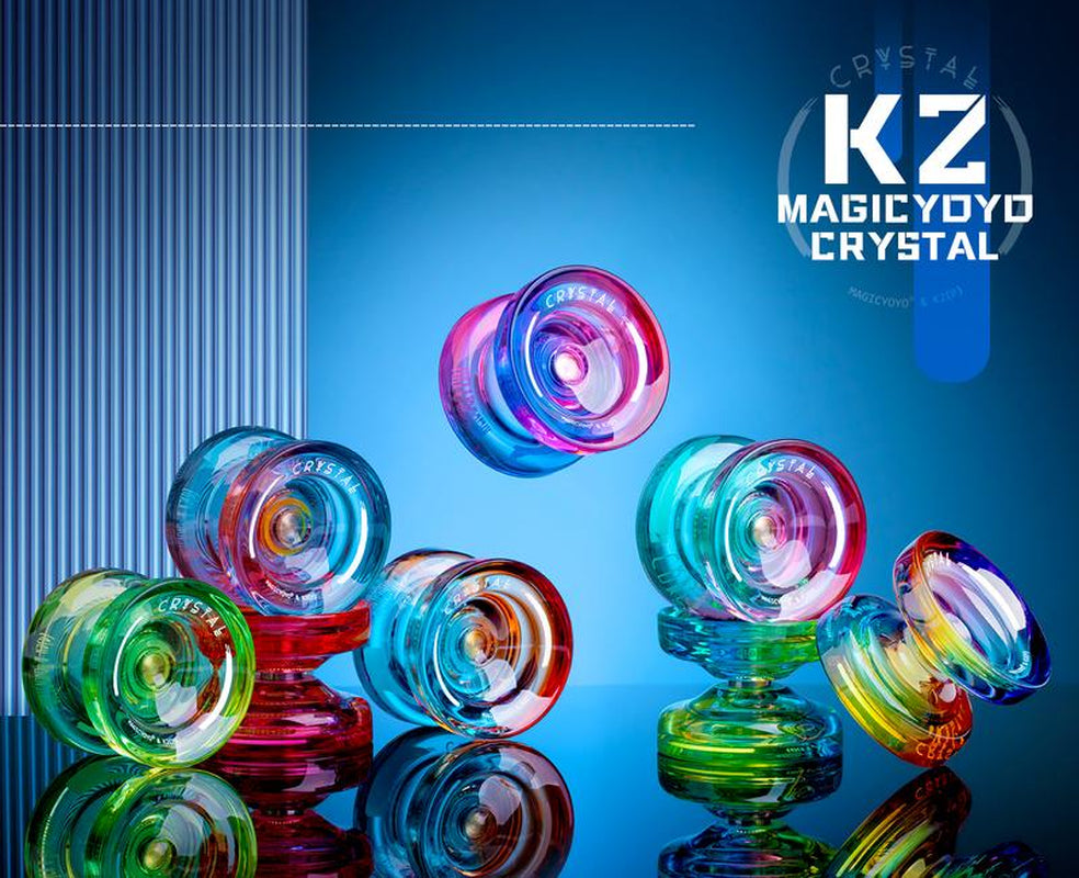 MAGICYOYO Yoyo K2 Crystal Gradient Series - Professional Responsive Yoyo for Kids Beginners, Dual Purpose Yo-Yo for Advanced + Extra Unresponsive Yo Yo Bearing
