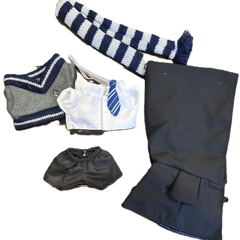 Handmade Doll Clothes | Inspired Wizard School Uniform Set Outfits| 17Cm Doll