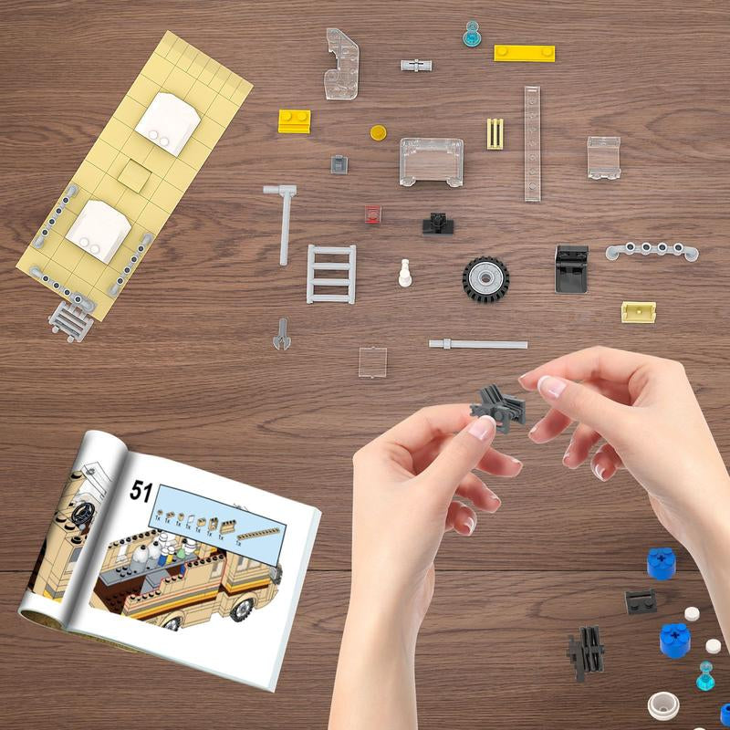 Break Bad RV Model Car Building Set - Creative DIY Building Kit for Break Bad Merchandise Van Building Block Toy for Kids Construction Teens Collectors Item