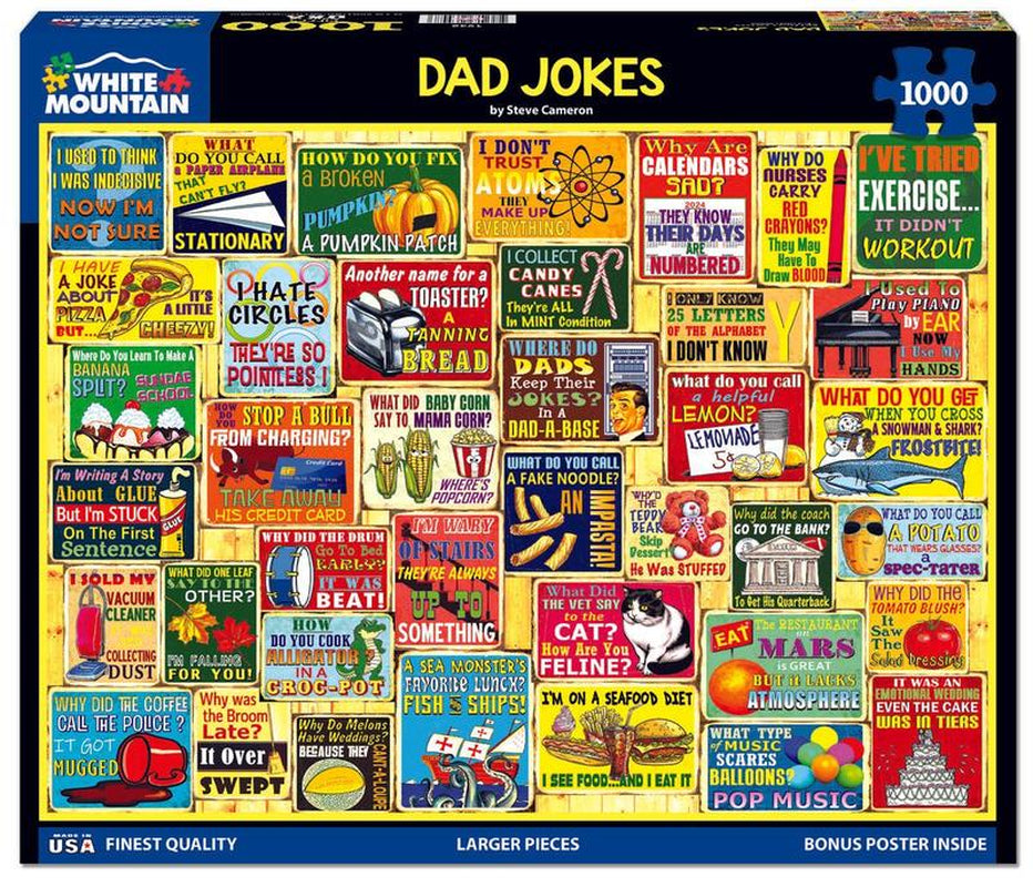 Dad Jokes (1932Pz) - 1000 Piece Jigsaw Puzzle