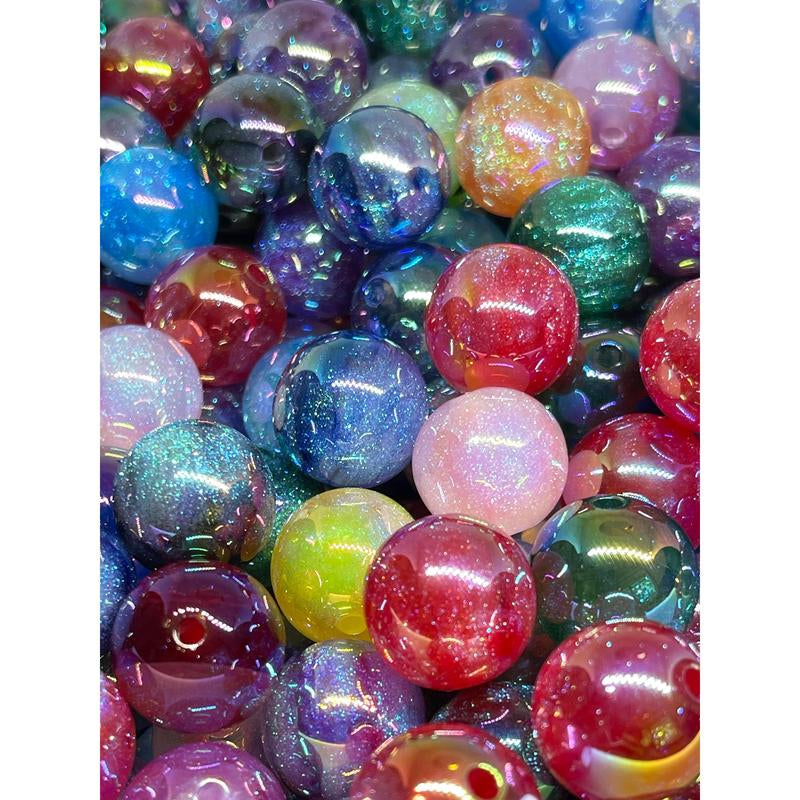 All That Glitter Acrylic Beads for DIY Jewelry Making | Glitter Beading & Crafting | Galaxy
