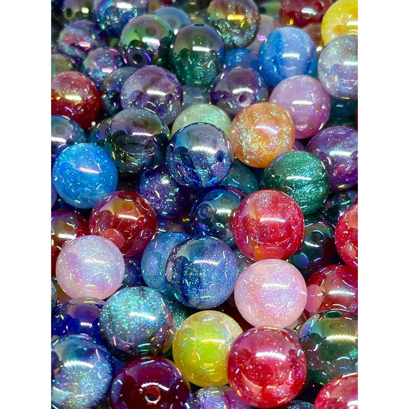 All That Glitter Acrylic Beads for DIY Jewelry Making | Glitter Beading & Crafting | Galaxy