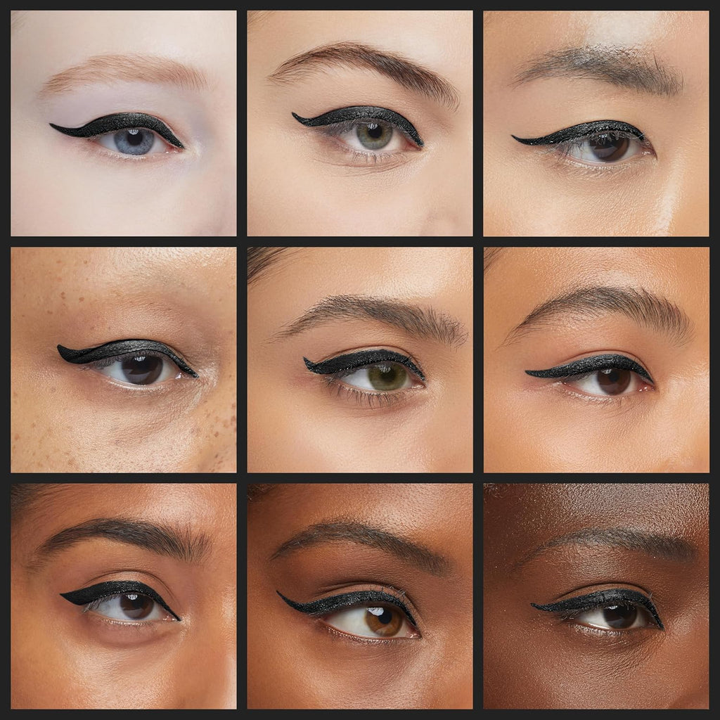 Epic Ink Liner, Eyeliner Liquido Impermeabile, Nero (2 Pezzi), Formula Vegana