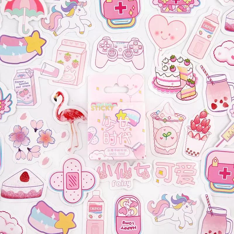 Waterproof Aesthetic Cute Scrapbooking Stickers (4 Designs)